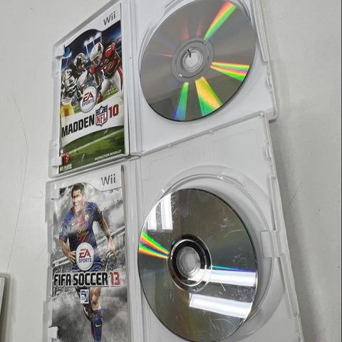 Just Dance 4 FIFA Soccer Madden NFL 10 Game Lot Bundle Nintendo Wii 2000s
