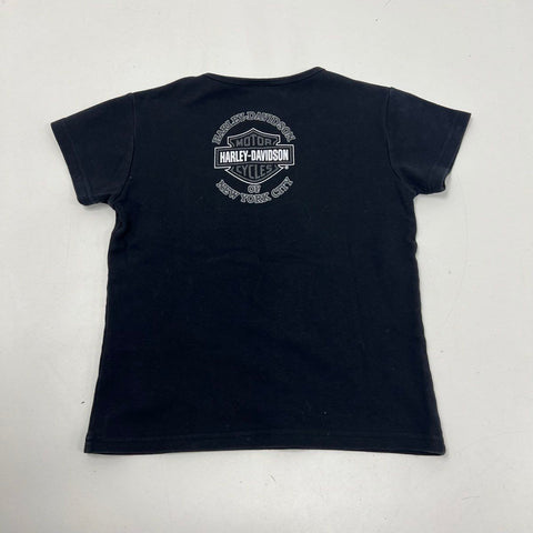 Vintage Y2K Harley-Davidson Lot of 2 NYC Twin Towers Baby Tee T-Shirts Sz XL