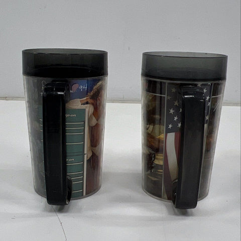 Vintage Snap-on Tools 4 Pc Travel Mug Lot 2000s Pin-up Girl & Classic Car