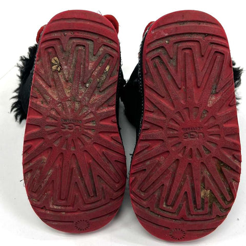 Ugg Australia Disney I Bailey Bow Minnie Black Red Boots Toddler