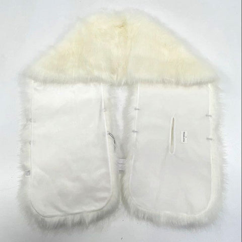 NWT Tulip Bridal Ivory Faux Fur Stole Shawl Wrap Wedding Formal Size Small