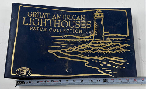 Willabee & Ward Great American Lighthouses Patch Collection Vintage Binder Lot