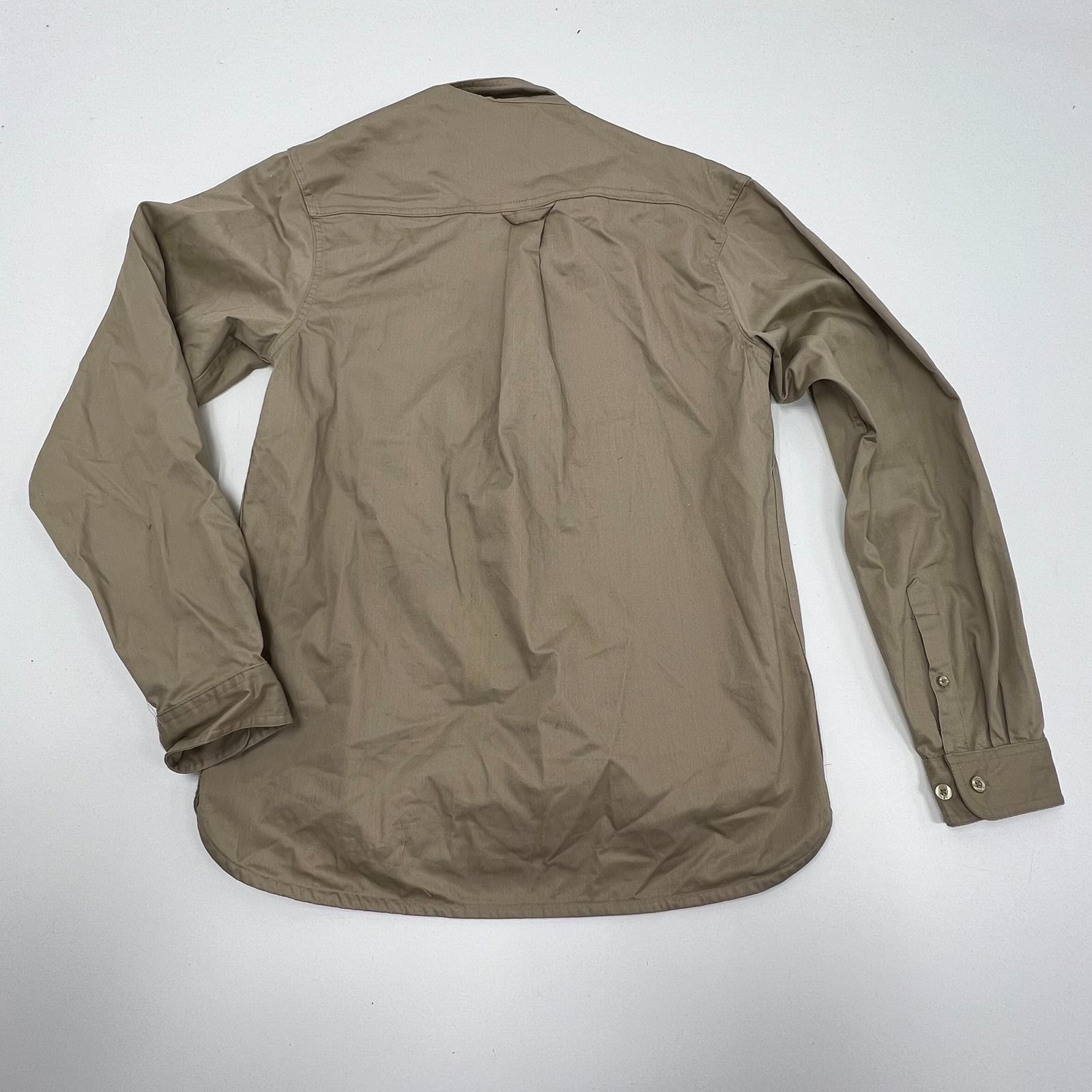 NWT Nike Khaki Button Down Long Sleeve Adult Unisex Small