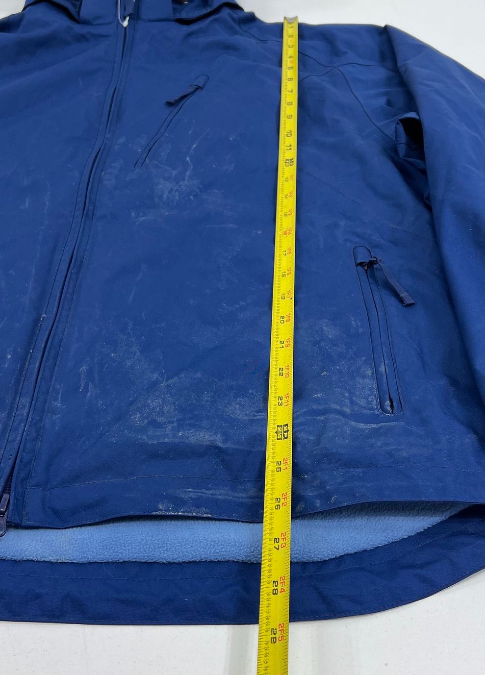 Women's Cabela's Blue on Blue Fleece Lined Full Zip Coat - Size XL