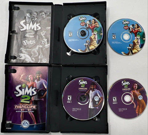 The Sims 2 The Sims 3 5 PC Game Lot Expansion Packs CIB Untested