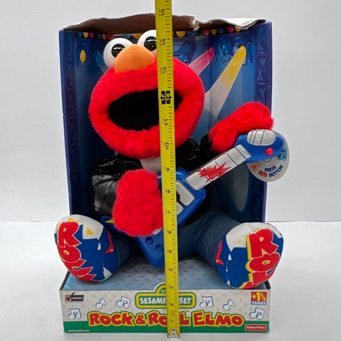 Sesame Street Rock and Roll Elmo Fisher-Price Vintage Plush Musical Toy NIB