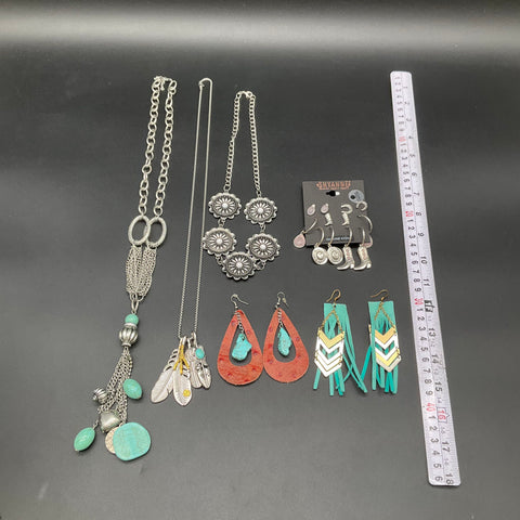 Southwestern Western Jewelry Lot Shyanne Turquoise Style Necklace Earrings