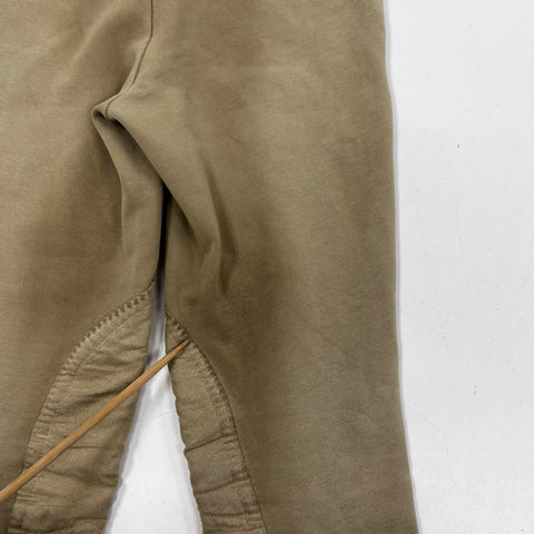 Equine Couture Women's Tan Knee Patch Equestrian Jodhpurs Breeches Sz 30