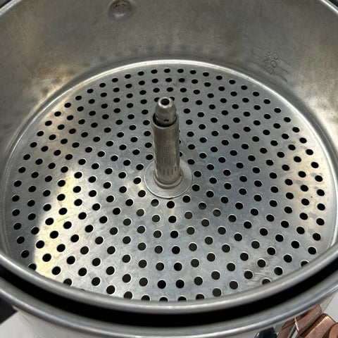 Maid of Honor Party Percolator Chrome Copper Tone Electric Coffee Urn Vintage