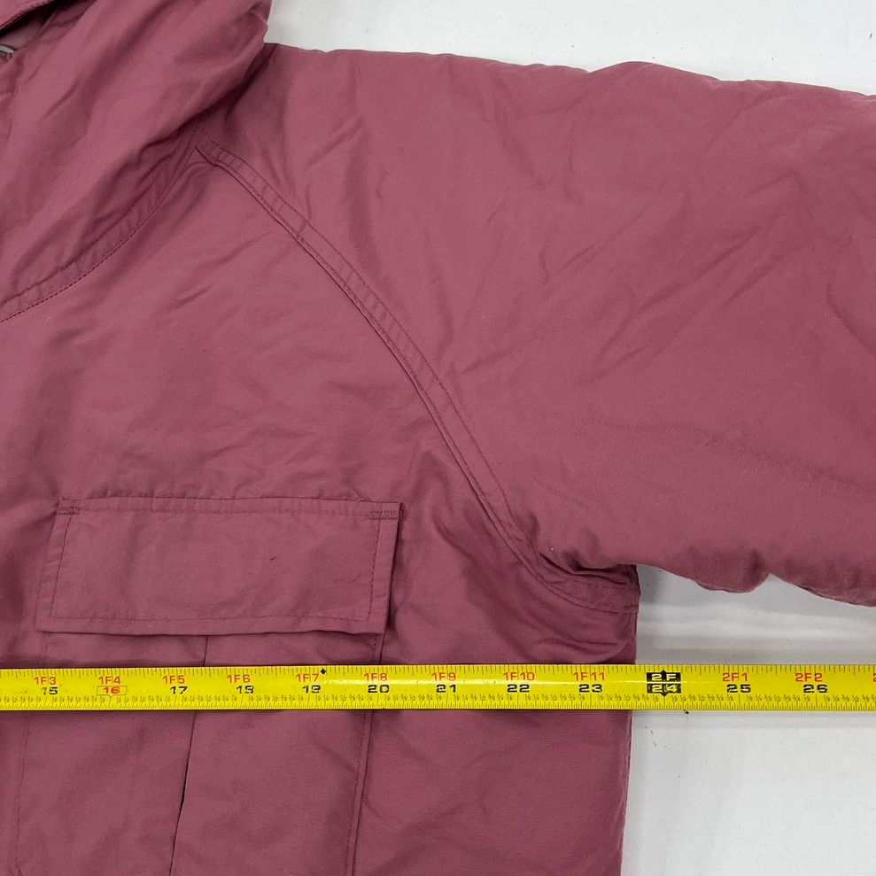 Vintage 80s LL Bean Mauve Baxter State Parka Insulated Hooded Jacket Womens L