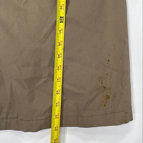 Vintage 80s Bradley Jons Men's Tan Trench Coat Belted Zip Out Liner Sz 42S