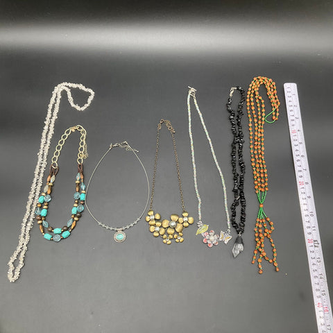 Lia Sophia Vintage & Modern Necklace Jewelry Lot of 7 Statement Beaded Floral