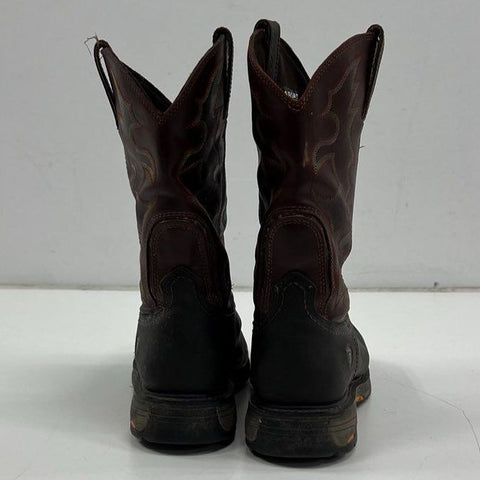 Ariat Groundbreaker Steel Toe Western Work Boots Black Brown Size 13EE