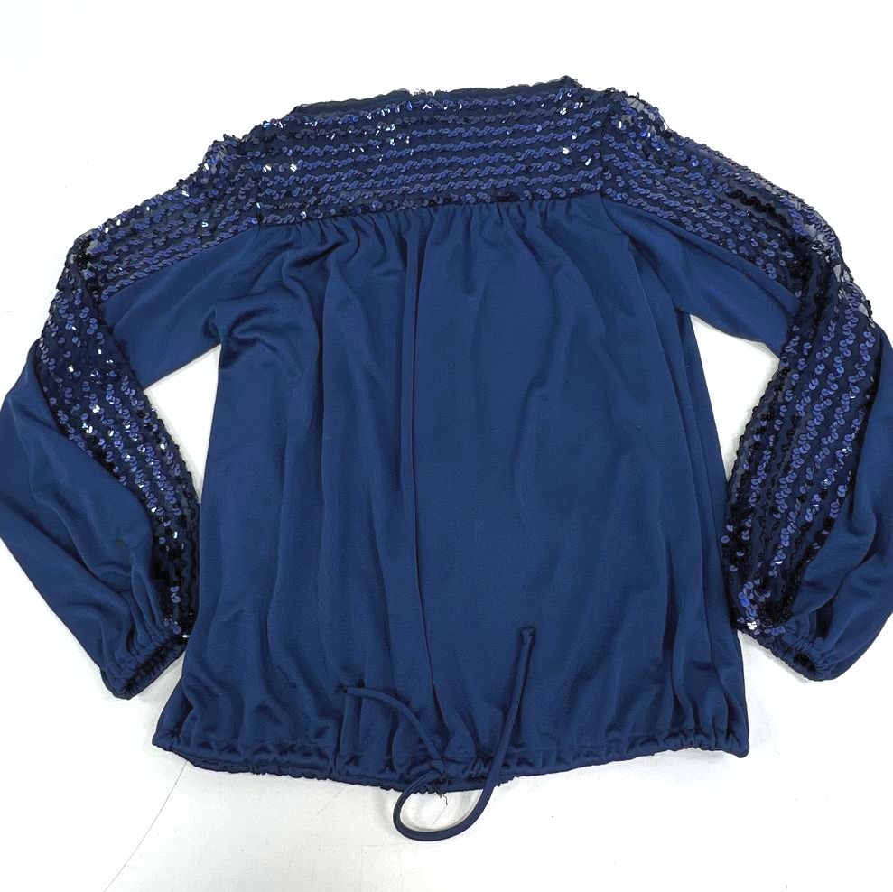 Vintage 70s Womens Clothing Lot 4pc Disco Sequin Blouse Dress ILGWU Union Made