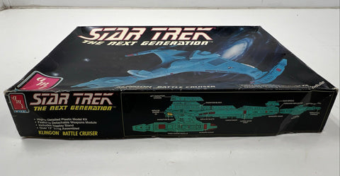 AMT ERTL Star Trek TNG Klingon Battle Cruiser Model Kit 1991 Vintage Open Box