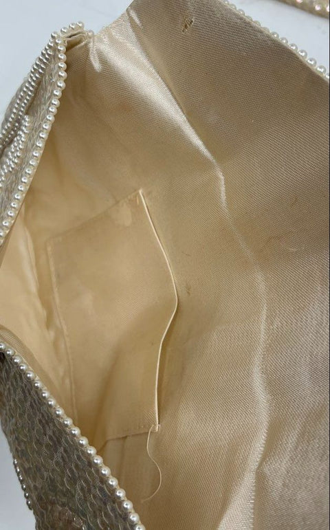 Vintage Mid Century Beaded Sequin Satin Evening Clutch Handbag Lot of 4