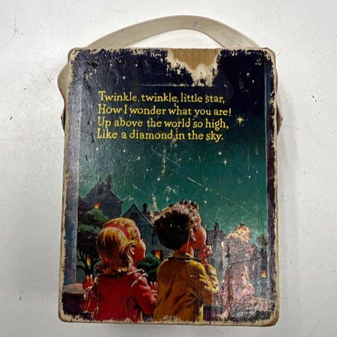 Vintage Fisher-Price Pocket Radio Wind-Up Music Box Twinkle Little Star Toy