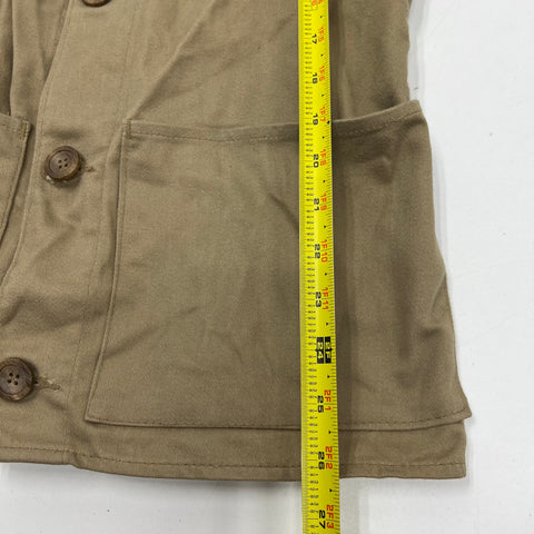 Vintage 70s Bob Allen Tan Cotton Blend Padded Shooting Hunting Jacket Men's 36