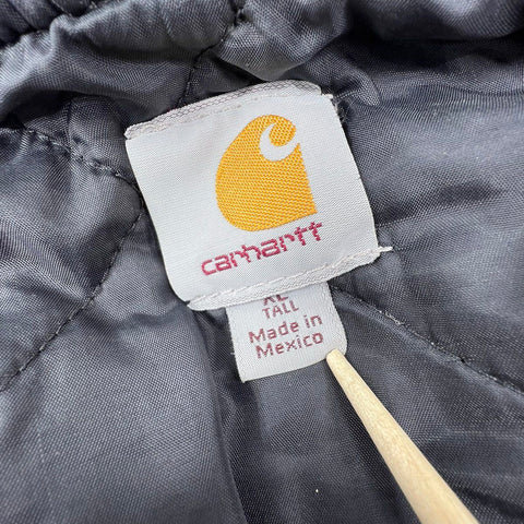 Carhartt Faded Black Duck Arctic Quilt Lined Work Vest Men's XL Tall