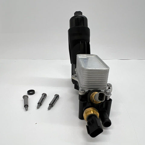 Engine Oil Filter Housing Adapter Assembly with Oil Cooler & Sensors New