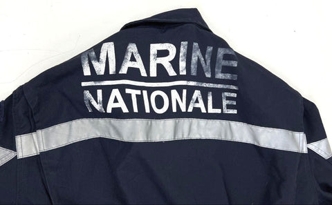 Y2K Fecsa French Navy Marine Nationale Reflective Work Coveralls Jumpsuit M