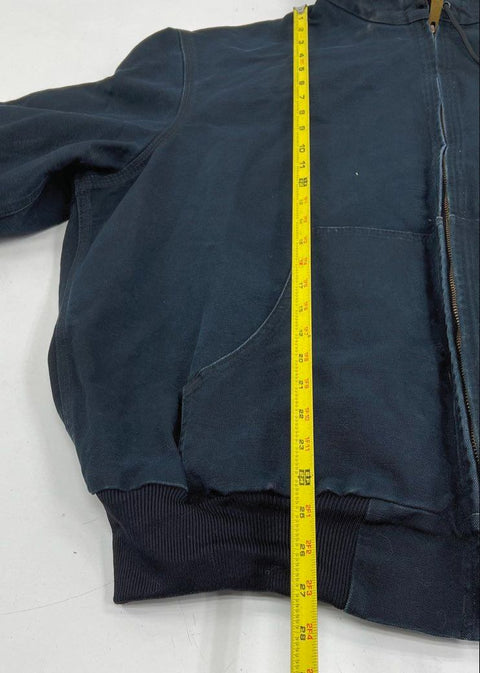 Vintage Carhartt Men's J131 Black Thermal Lined Active Jacket USA Made XL