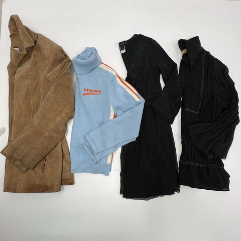 Vintage Y2K Womens Top Lot of 4 Wet Seal Express USPA Jacket Sweater Sz M L XL