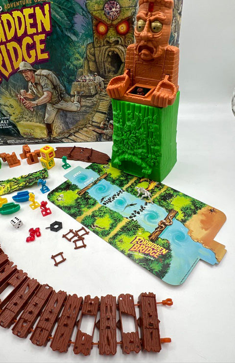 Forbidden Bridge 1992 Milton Bradley Game Replacement Pieces Parts Box As-Is