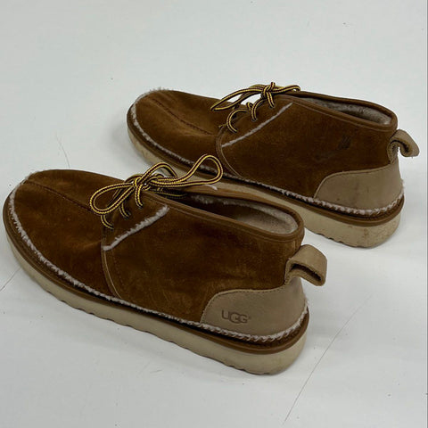 UGG Neumel Chestnut Brown Suede Chukka Boots Mens Size 16