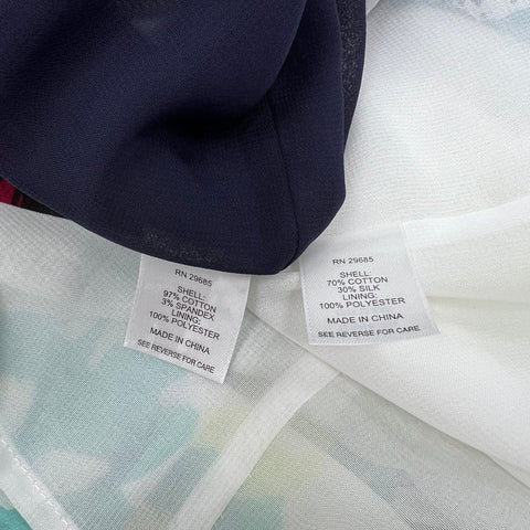Pendleton Women's Dress Lot Sz 6 6P Floral Cotton Silk Abstract Cotton Spandex