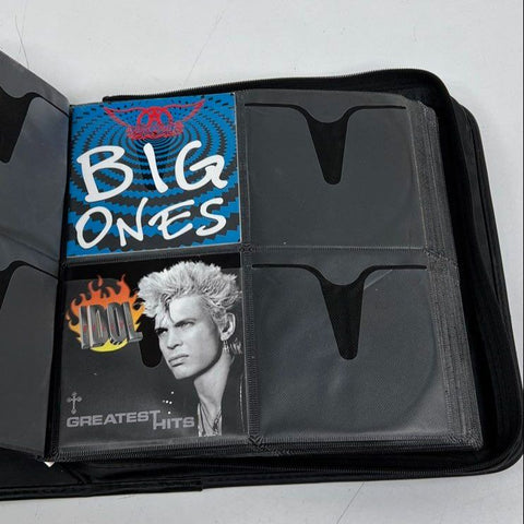 Music CD Lot in Binder Classic Rock Pop Eagles Cher Aerosmith Elvis ABBA