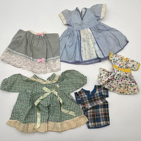 Vintage Doll Clothing Lot Mixed Dresses Outfits Approximate 35 Pieces 1.5 lbs