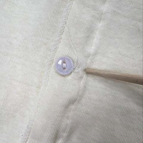 Vintage 80s Healthknit Men's Union Suit Long Johns Cream Cotton USA Made L 42-44