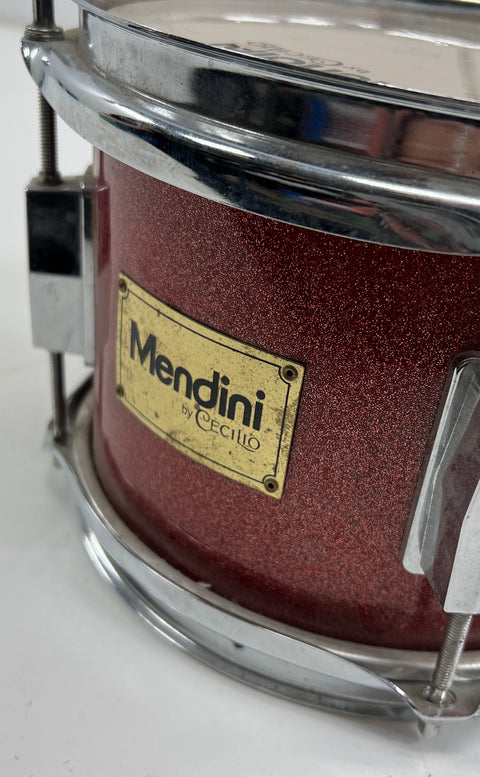 Mendini 3-Piece Junior Drum Kit Shell Pack Red Sparkle 13" Bass