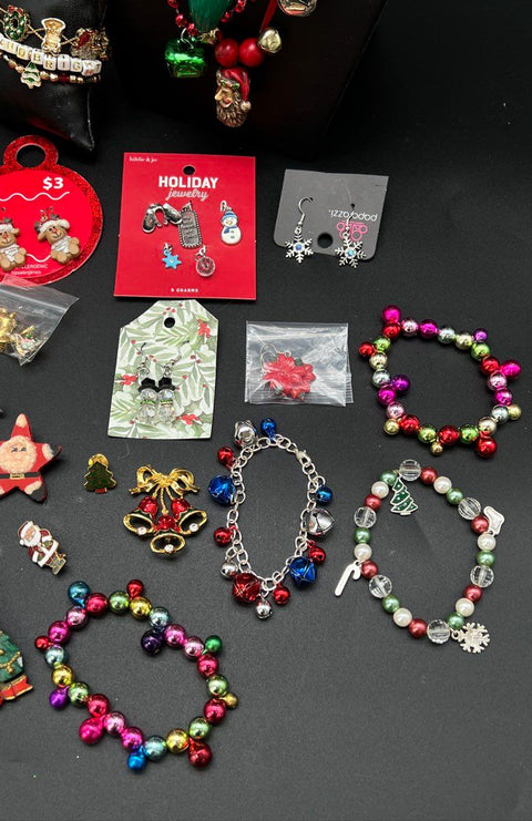 Claire's Paparazzi Holiday Costume Jewelry Lot of 45 Necklaces Earrings Pins