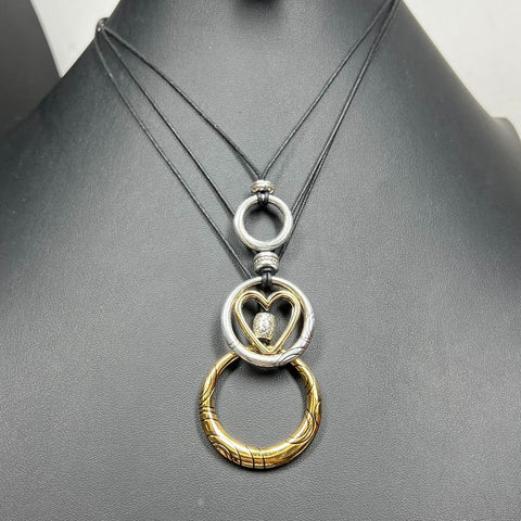 Brighton Bubbles Three Strand Pendant Necklace