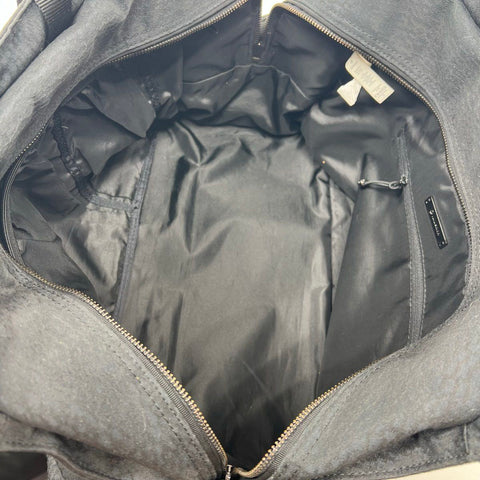 Lululemon Black Textured Canvas Tote Gym Bag Large Duffel Travel