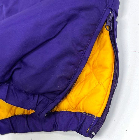 Vintage Y2K Reebok NFL Vikings Purple Pullover Puffer Jacket Kids XL 18-20