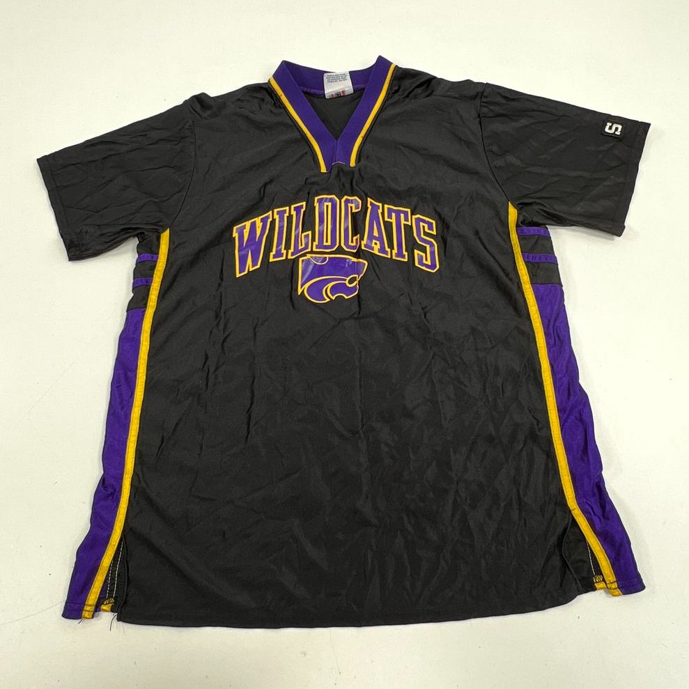 Y2K Vintage Speedline Kansas State Wildcats Softball Jersey Womens Large Black