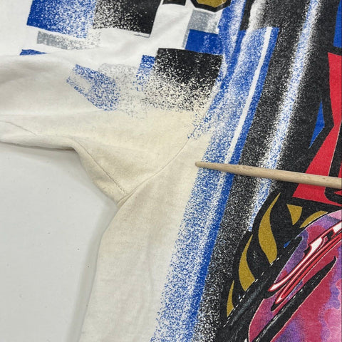 Vintage 1998 NASCAR 50th Anniversary All Over Print T-Shirt Chase USA Sz XXL