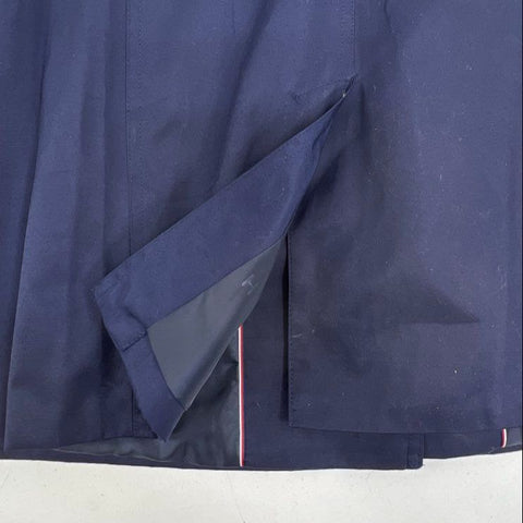 Tommy Hilfiger NWT Navy Blue Single Breasted Belted Trench Coat Jacket Women's