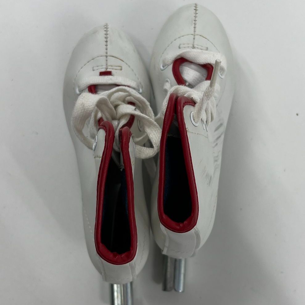 Girls' American Little Rocket White Beginner Ice Skates Style 380 Size 12
