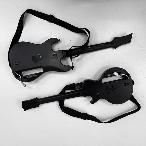 RedOctane Guitar Hero Wii 2 Controllers Gibson Les Paul Not Tested Sold As-Is