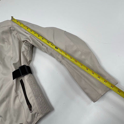 Street & Steel Women's Motorcycle Jacket Light Gray Armored Moto Full Zip Sze WM