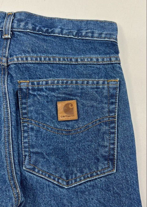 Carhartt B17 Relaxed Fit Tapered Leg Jeans Blue Denim Mens 28x30 NWT