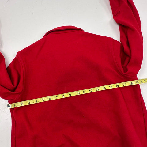 Vintage 60s Boy Scouts of America Red Wool Jac-Shirt Official Jacket Sz 16-18