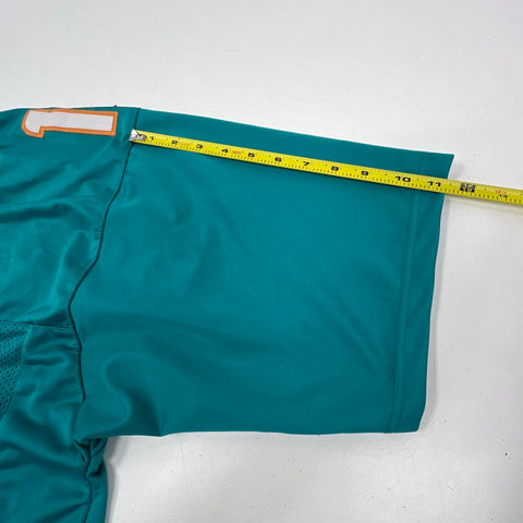 Unbranded Jaylen Waddle #17 Miami Dolphins Teal Stitched Football Jersey Men's