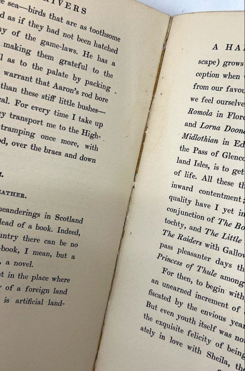1903 Little Rivers Henry Van Dyke Antique Book Scribner's Art Nouveau Cover