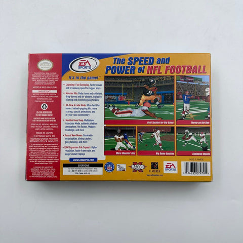 Madden NFL 2000 Nintendo 64 N64 CIB Complete Box Manual EA Sports Tested NTSC