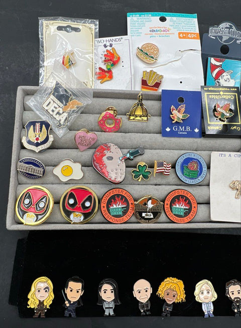Collectible Pin Lot Marvel Deadpool Hunter x Hunter Enamel 39 Pieces Modern